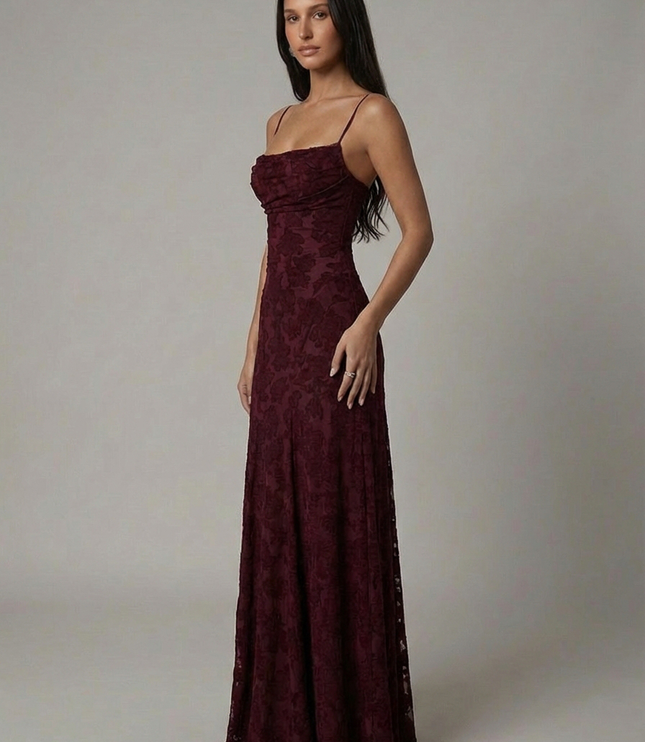 Damska Sukienka Maxi Elegancka na Wesele i Wyjście